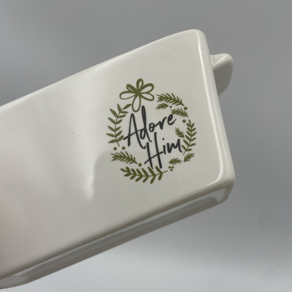Lifeway Ceramic Mini Loaf Pan 'Adore Him' - Picture 4 of 13